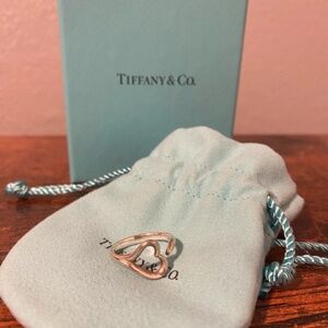 Tiffany & Co Open Heart Ring Size 5